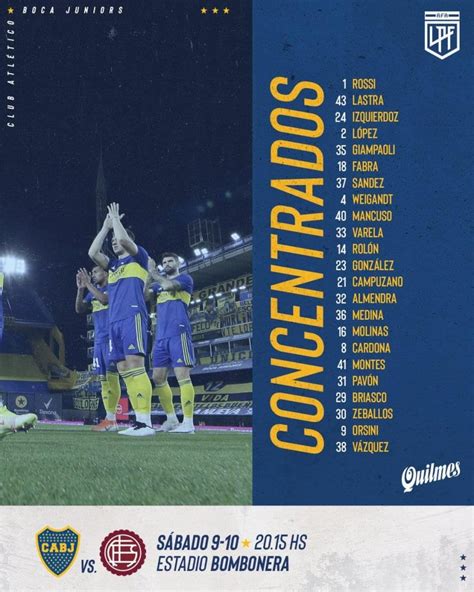 formacion de boca vs lanus